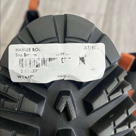 New!! All Saints Brown Leather Harlee Chelsea Boots - Picture 5 of 6